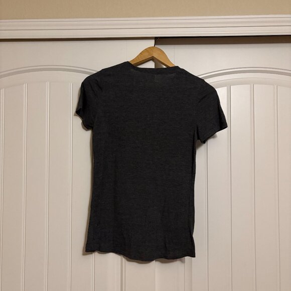 Modern Lux Only Good Vibes T Shirt Small Dark Gray Short Sleeve Crew Neck - Picture 3 of 3